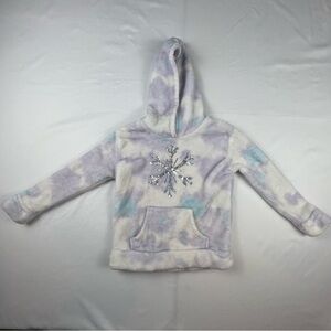 Disney Jumping Bean - Girl’s Faux Fur Hoodie - Size 5 - Frozen Themed